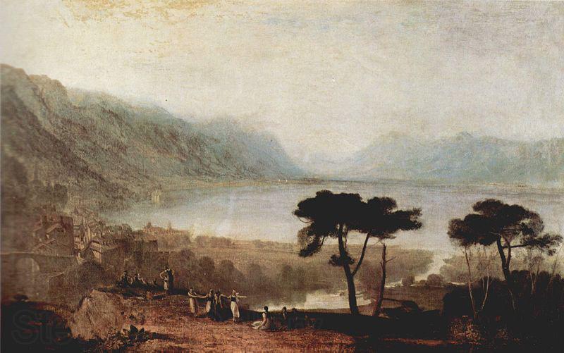 Joseph Mallord William Turner Der Genfer See von Montreux aus gesehen France oil painting art